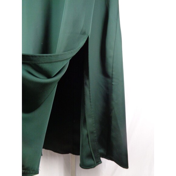 Eloquii Green Satin Slip Dress Plus Size 20 - Picture 4 of 6